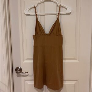 For Love and Lemons Tan slip dress